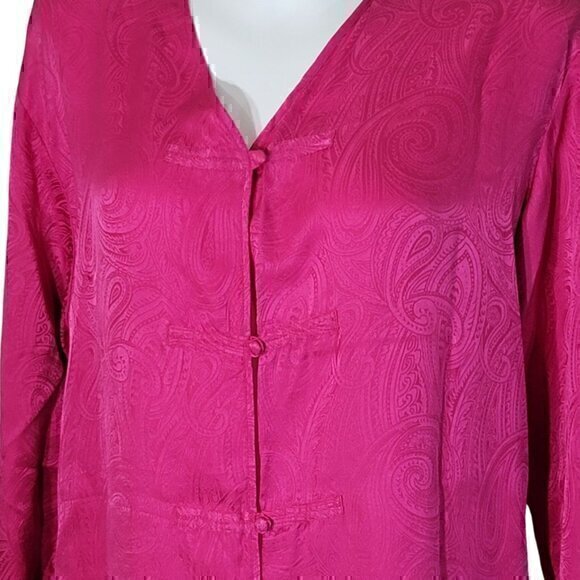 Victoria's Secret Silk Gold Label Pink Night Shirt M - Picture 2 of 8